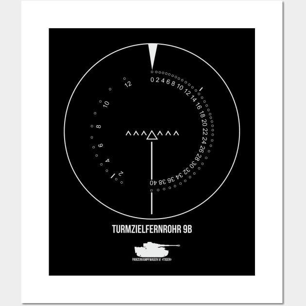 German tank sight Turmzielfernrohr 9b Wall Art by FAawRay